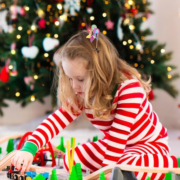 Metal Hair Clips 96pcs Windmill Hairpin Barrettes Stylish Hair Accessories for G - Picture 3 of 9